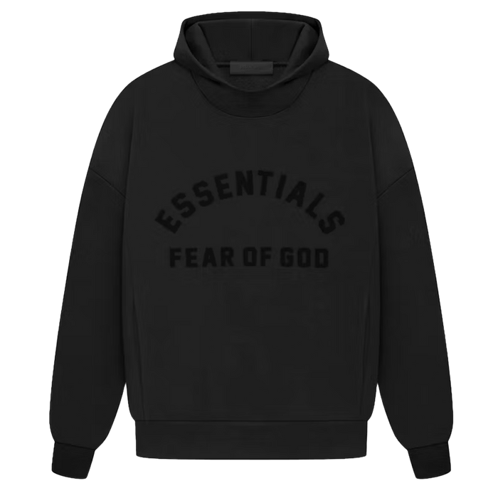 Fear of God Essentials Hoodie Black  - True to Sole-1
