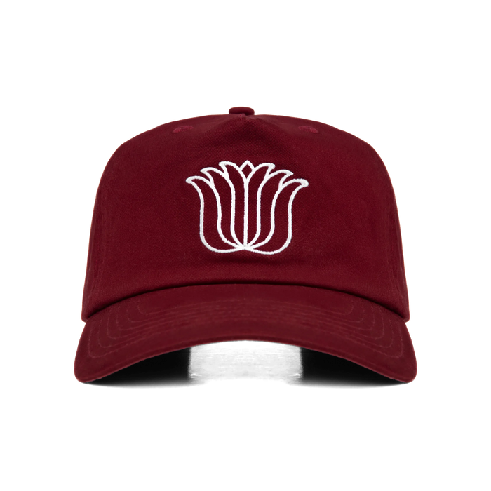 Flores Nostri The Boxy Fit Hat Burgundy