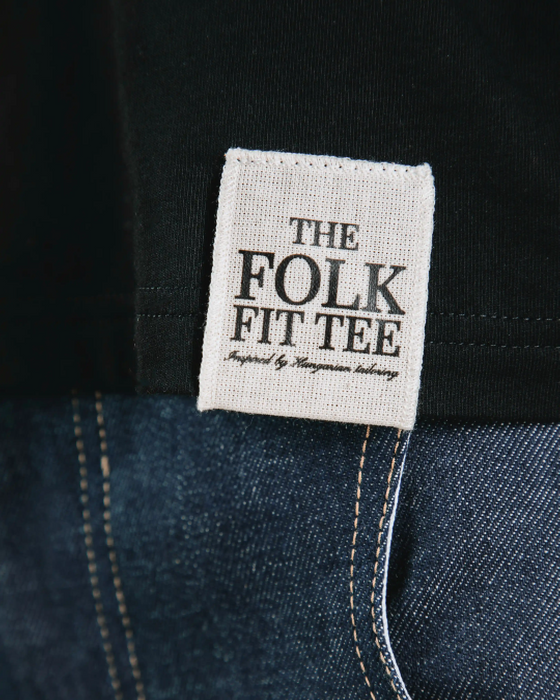 Flores Nostri The Folk Fit Tee Black