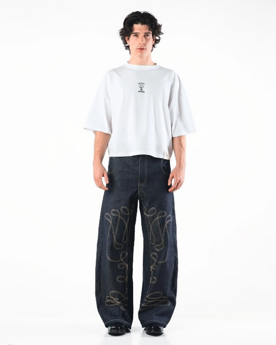 Flores Nostri The Folk Fit Tee White