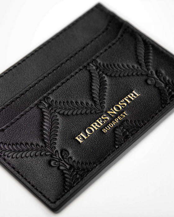 Flores Nostri The Leather Cardholder Black
