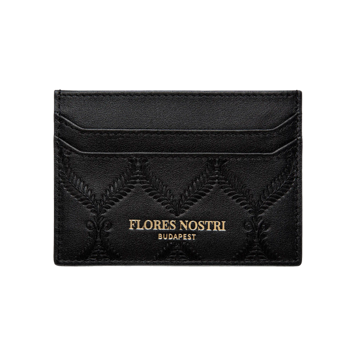 Flores Nostri The Leather Cardholder Black