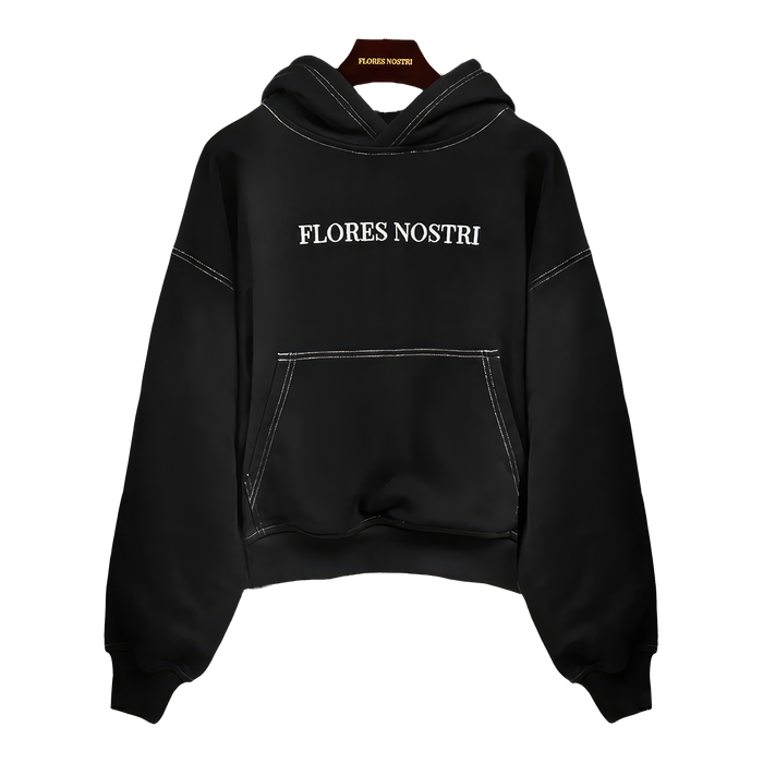 Flores Nostri The Matyó Nostalgia Hoodie Black