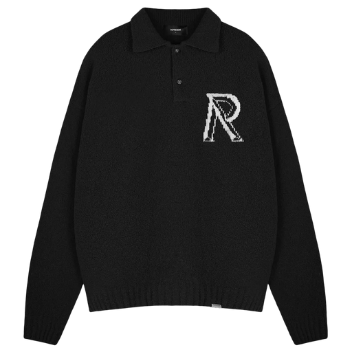 Represent Initial R Boucle Polo Jet Black - True to Sole - 1