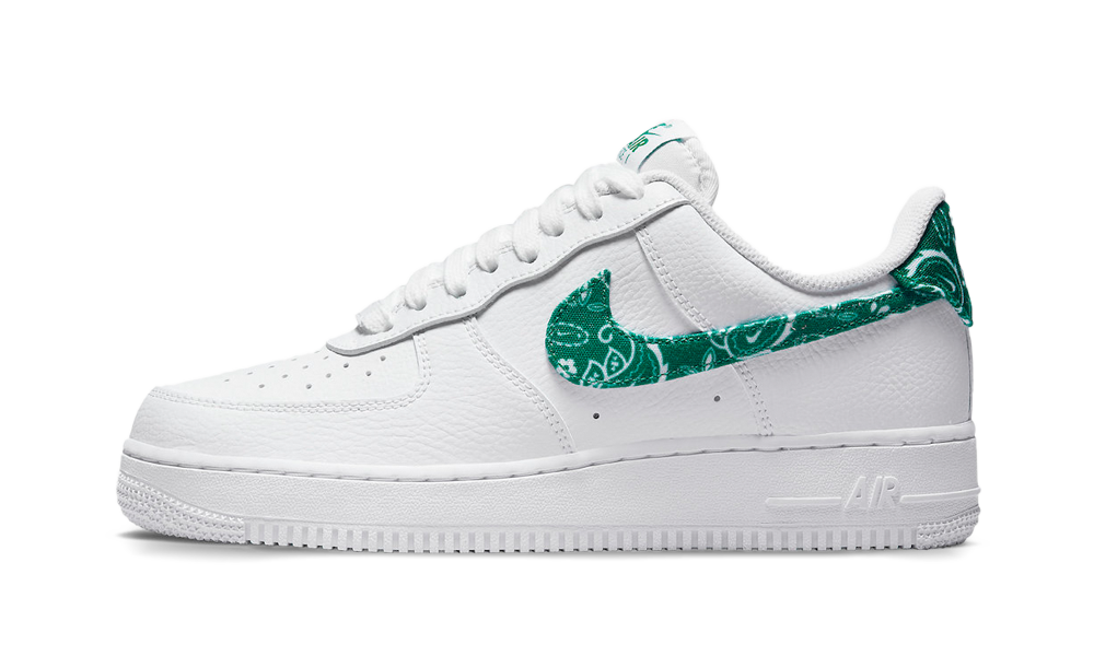 Nike Air Force 1 Low '07 Essential White Green Paisley (DH4406-102) - True to Sole-1