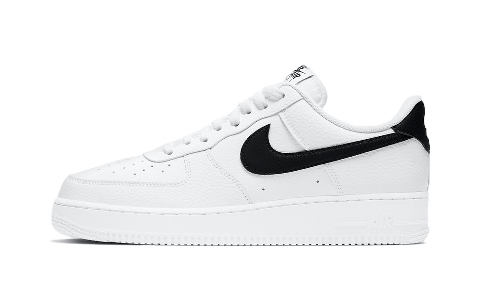 Nike Air Force 1 Low '07 White Black Pebbled Leather (CT2302-100) - True to Sole-1