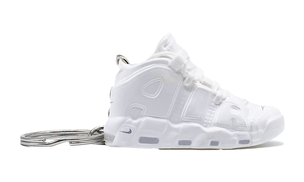 Keychain Nike Air More Uptempo Triple White