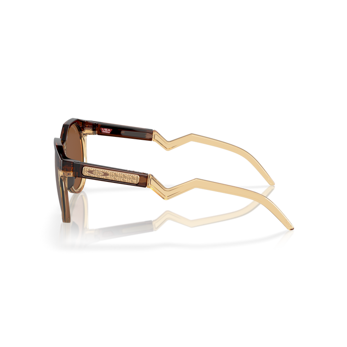 Oakley HSTN Dark Amber/Light Curry Injected Mens Sunglasses