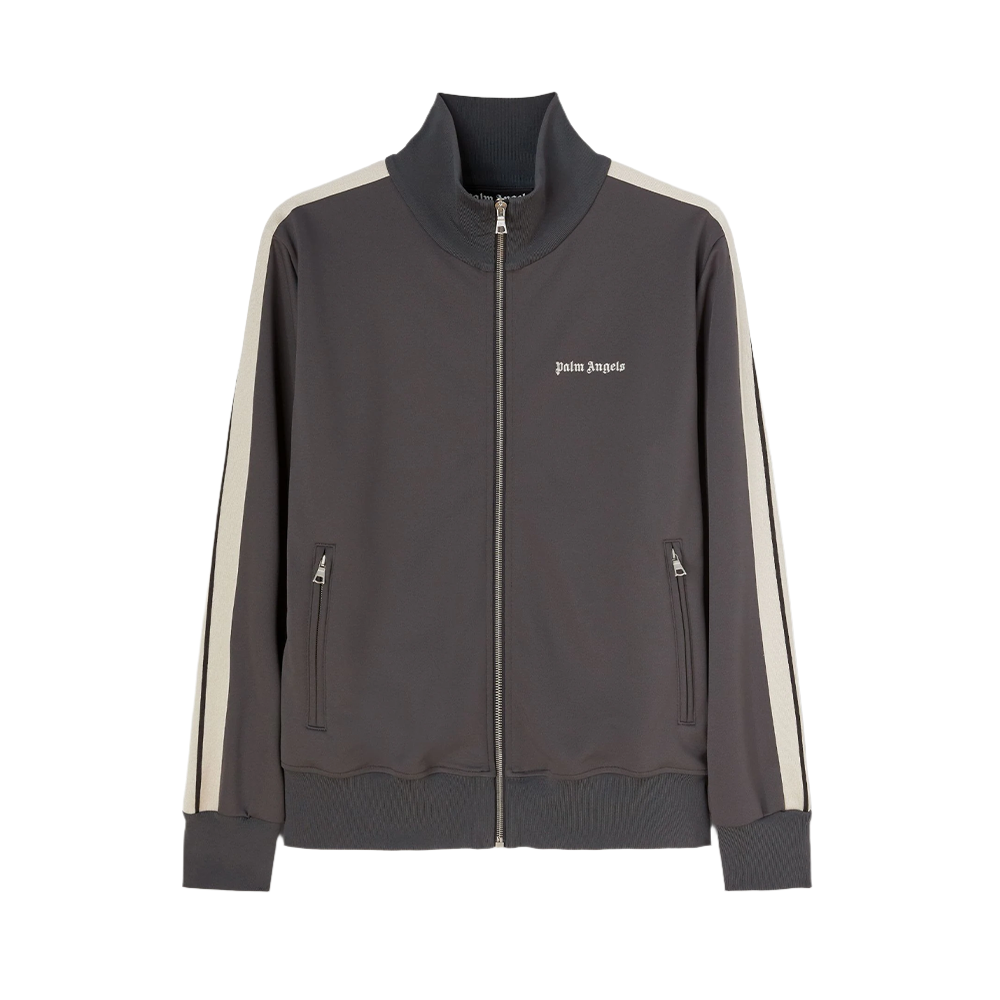 Palm Angels Logo track jacket grey True to Sole