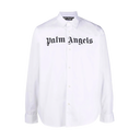 Palm Angels Logo Print Cotton Shirt - True to Sole - 1