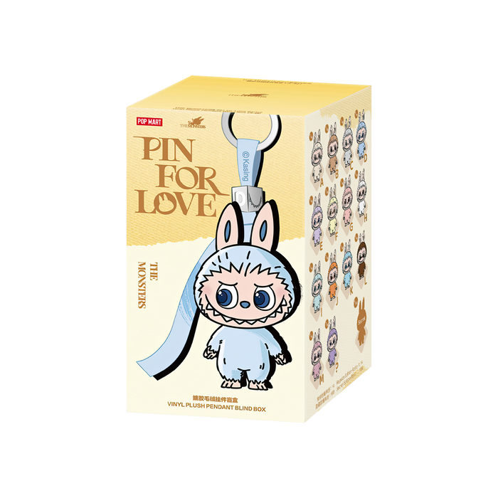 Pop Mart Labubu The Monsters Pin for Love Series Vinyl Plush Pendant (A-M) Single Blind Box
