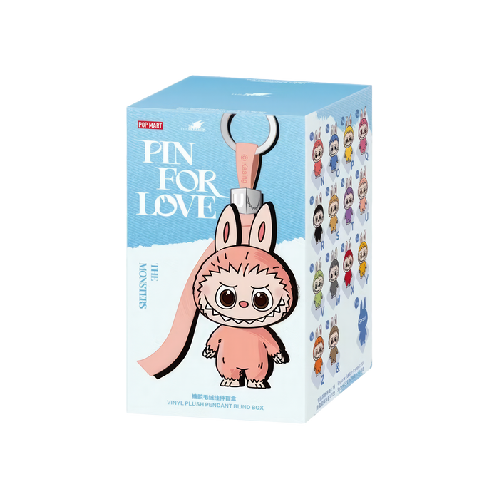 Pop Mart Labubu The Monsters Pin for Love Series Vinyl Plush Pendant (N-Z) Blind Box