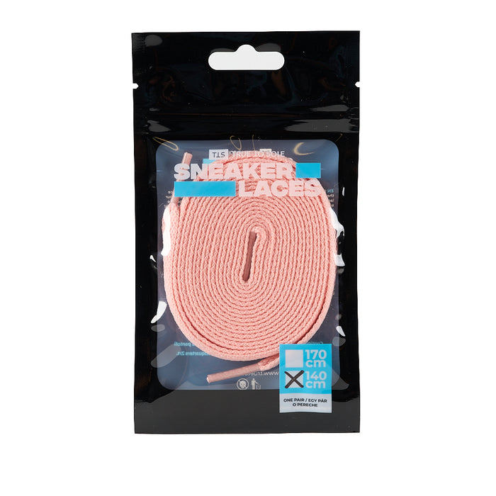 Pink shoe laces for sneakers