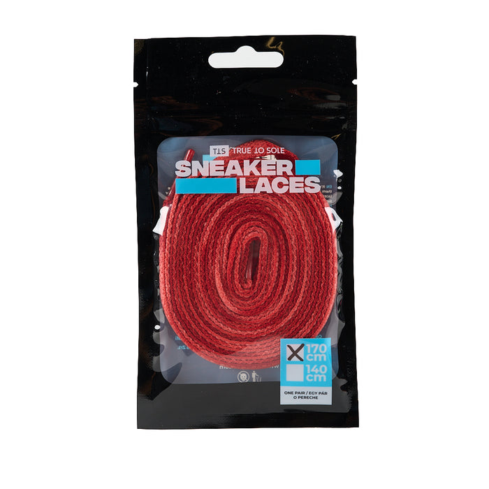 True to Sole - Red tie-dye shoelaces for sneakers