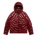 Casablanca Quilted Puffer Jacket Burgundy