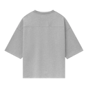 Rhude Tricou Boxy cu Mâneci Medii Cote D’Azur Gri Melanj