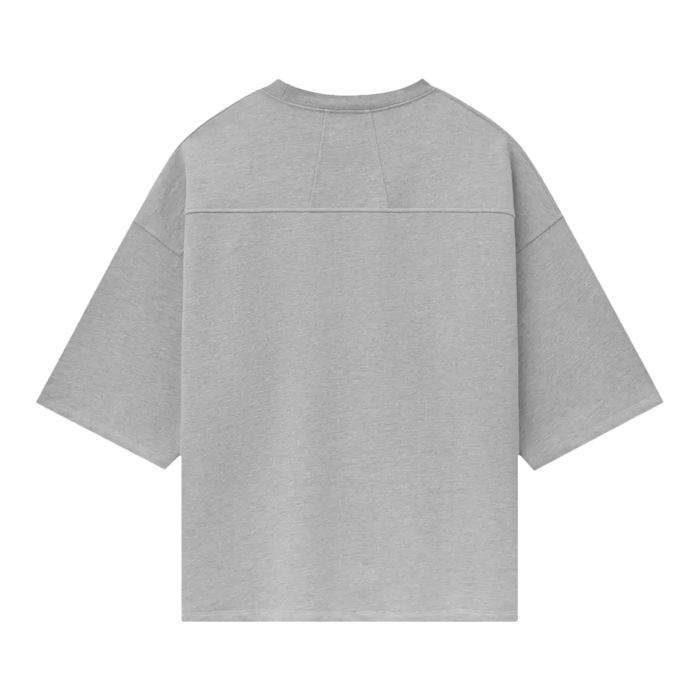 Rhude Cote D’Azur Mid-Sleeve Boxy Tee Heather Grey