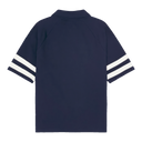 Rhude Polo Raglan Pique Cote D’Azur Bleumarin Alb Off White