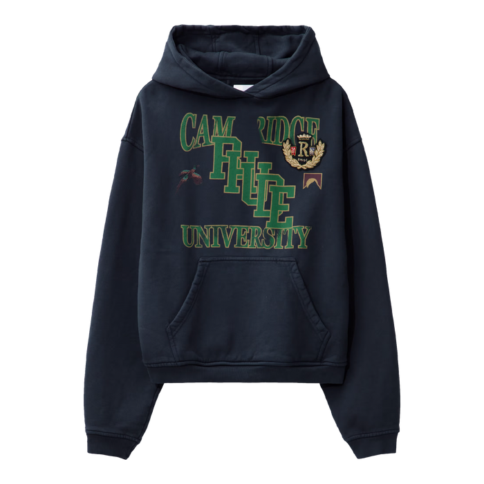 Rhude University Hoodie Vintage Black