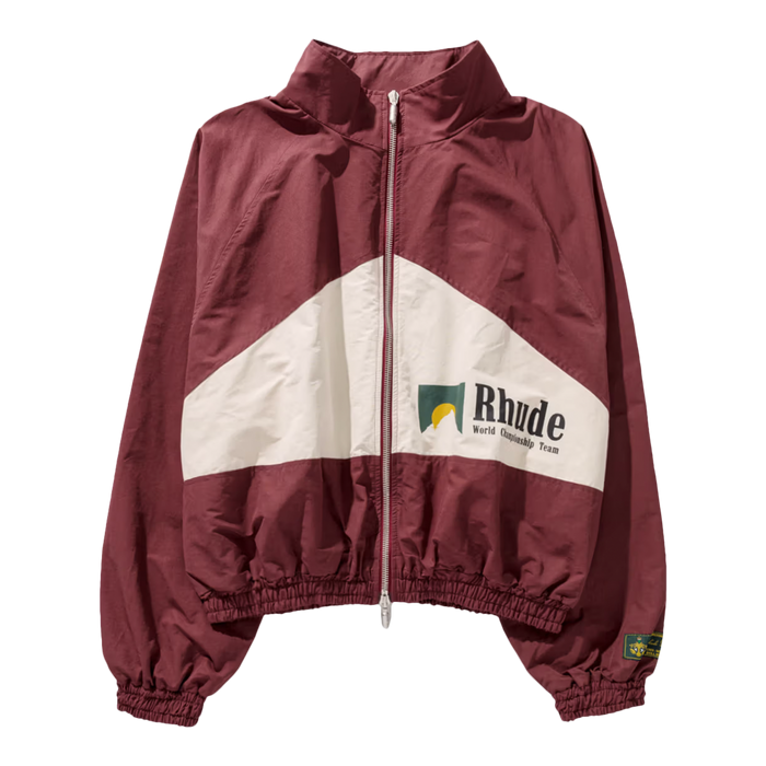 Rhude World Champions Jacket Maroon White