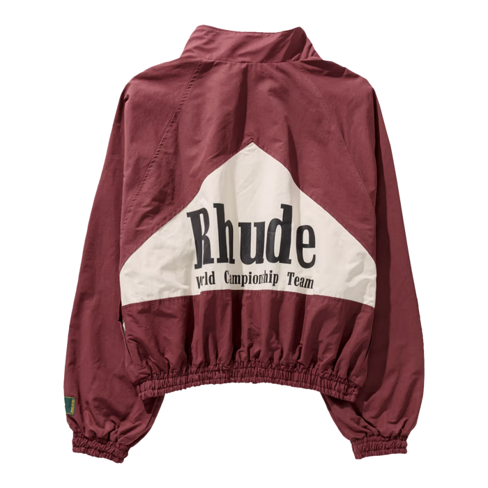 Rhude World Champions Jacket Maroon White