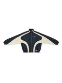 Jachetă cu panou contrastant din nylon ripstop Summit Games Cannoli Crem/Albastru Maritim