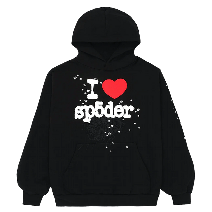 Sp5der I Heart SP5 Hoodie Black (SP5-LOVEBLK-HD) True to Sole