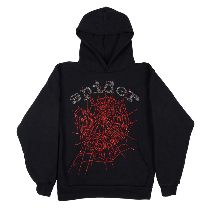 Vintage logo sales rhinestone pop hoodie