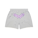 Sp5der OG Web Logo Sweat Short Heather Grey