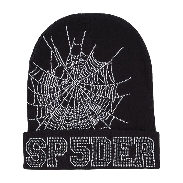 Sp5der Web Beanie Black  - True to Sole-1