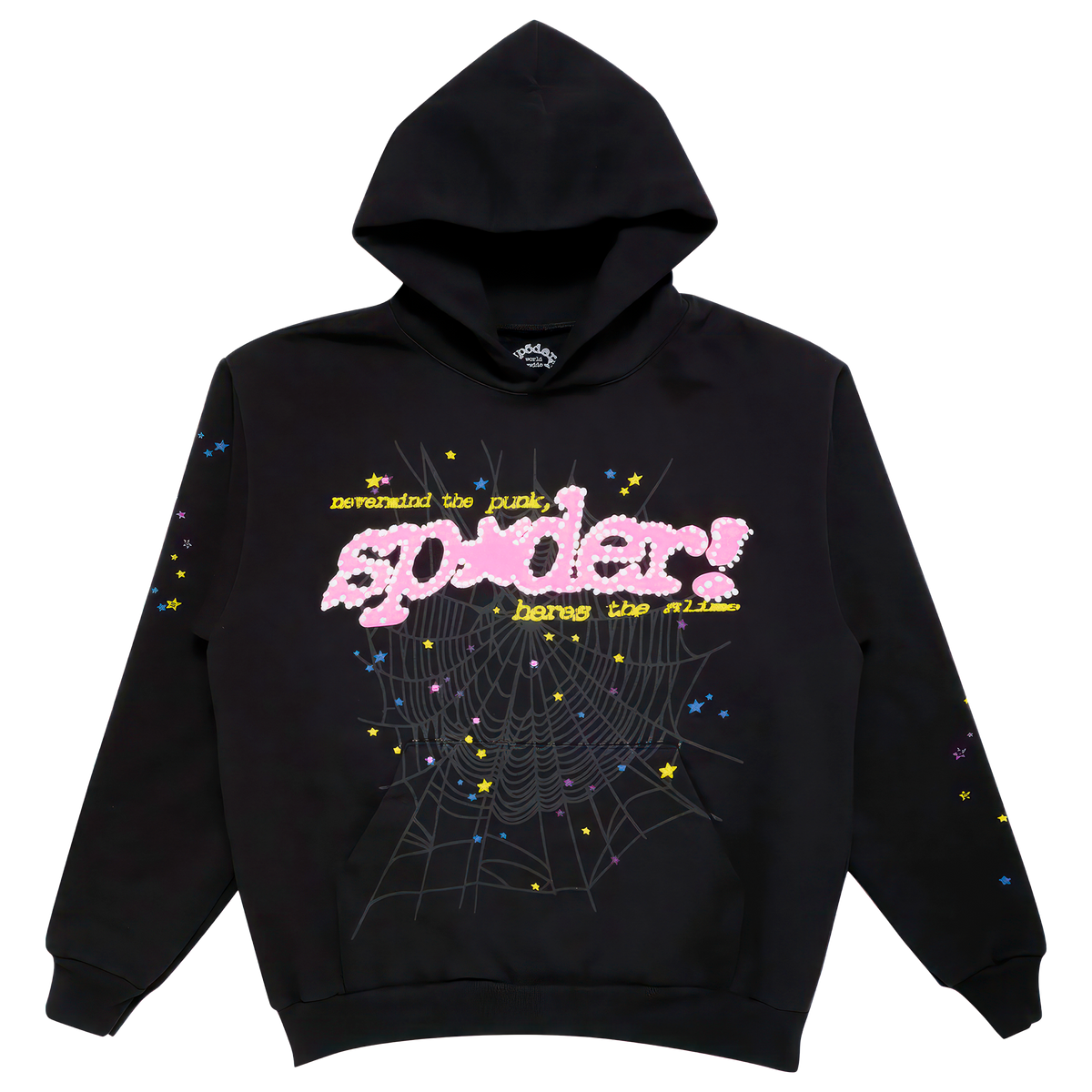 Sp5der nec様 Sp5der P*NK Hoodie Black - True to Sole