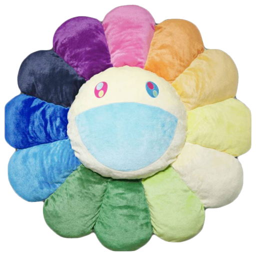 Takashi Murakami KK Flower Plush 60CM Rainbow/White - True to Sole - 1