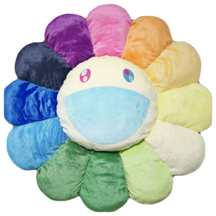 Takashi Murakami KK Flower Plush 60CM Rainbow/White - True to Sole - 1