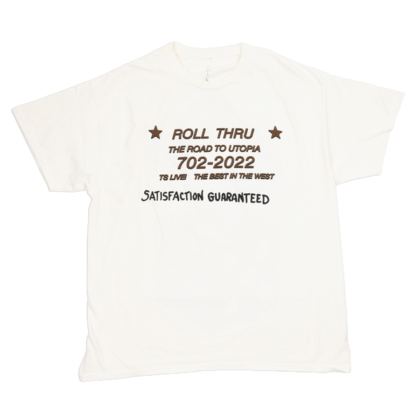 Travis Scott Road To Utopia Las Vegas Dice T-Shirt Off White