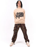 Travis Scott Utopia A3 Crewneck Light Brown-True to Sole