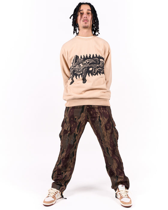 Travis Scott Utopia A3 Crewneck Light Brown-True to Sole