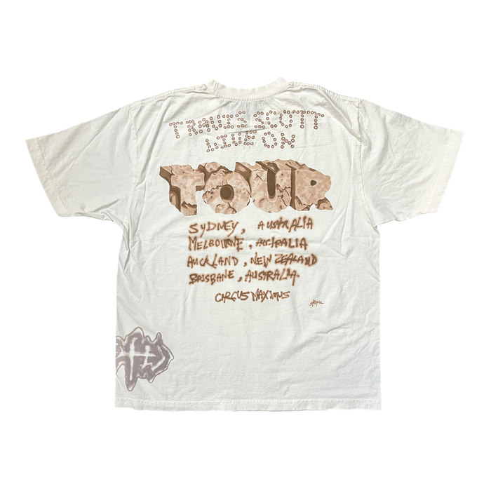 Travis Scott Utopia Aussie Tour Skitzo Circus Maximus Tee White