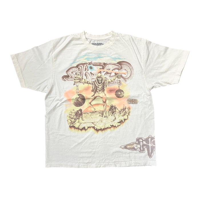 Travis Scott Utopia Aussie Tour Skitzo Circus Maximus Tee White