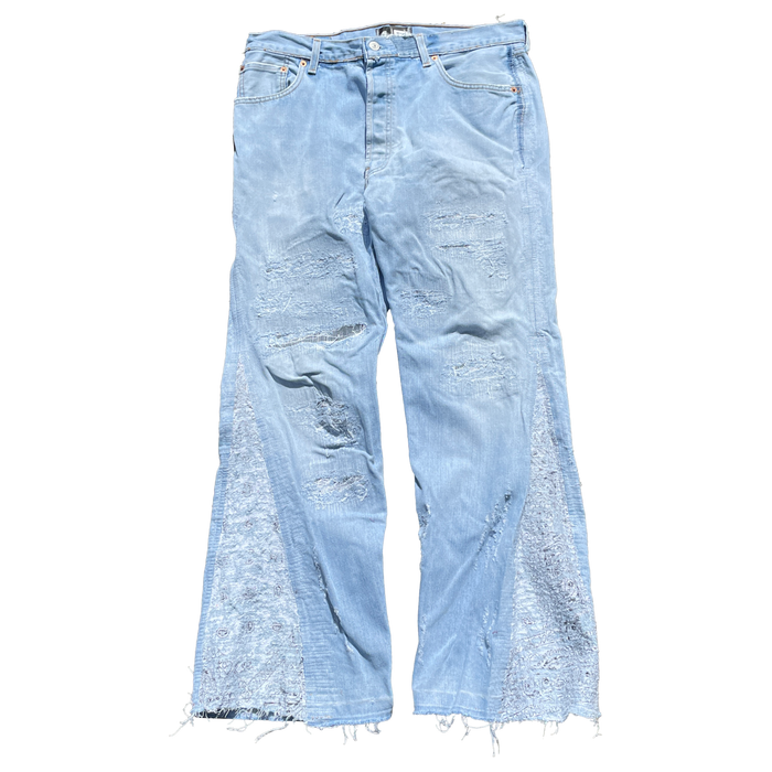 Zephyr Light Blue Denim with White Flare - True to Sole - 1