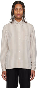 A.P.C. x Another Aspect Striped Shirt Beige