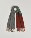 Begg & Co Arran Border Cashmere Scarf Derby Brick