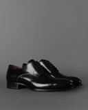 Brioni Blucher Rubber Sole Derby Shoes Black