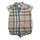 Burberry Kids Ophelia Icon Stripe Jumpsuit Archive Beige (Junior)