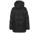 Burberry Logo Appliqué Nylon Puffer Coat Black