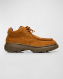 Burberry Nubuck Creeper Shoes Tan