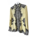 Escada Floral Print Blouse Yellow
