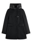 Fay Hooded Coat Black