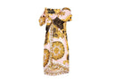 Fendi Fendace Baroque Print Dress Pink / Gold