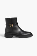 Gianvito Rossi Ribbon Dumont 45 Leather Boots Black