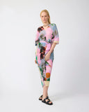 Julia Heuer Stacy Pleated Kaftan Dress Karlson Print